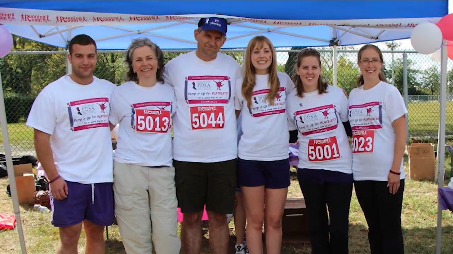 ITP patient Dale with group