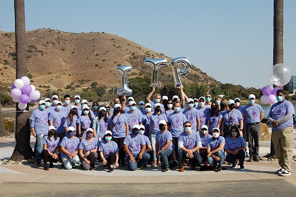 Group at a fundraising event