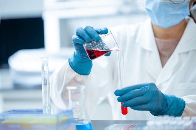 Testing blood in lab