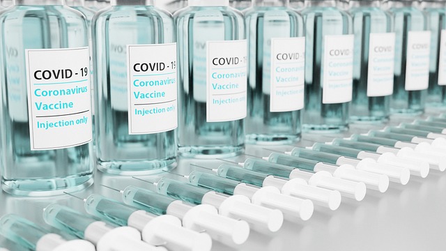 COVID vaccine bottles
