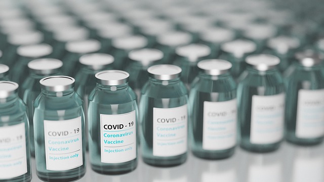 COVID vaccine bottles