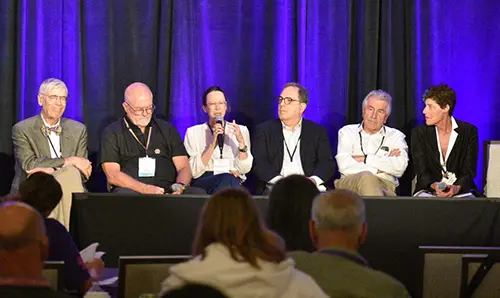 PDSA medical advisors sitting on stage at ITP Conference 2024
