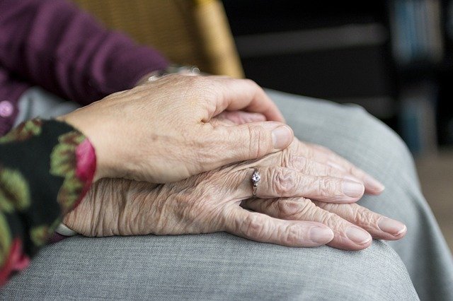 Elderly hands
