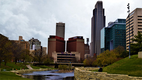 Omaha, NE city skyline