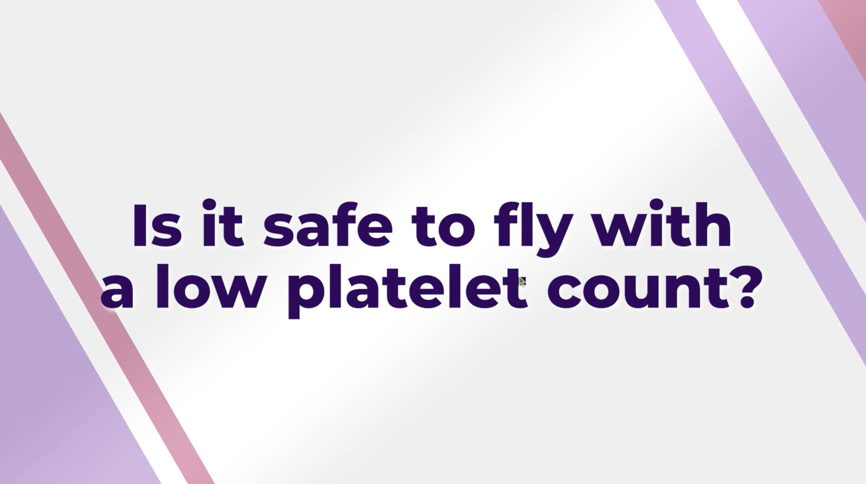 Title graphic of the video