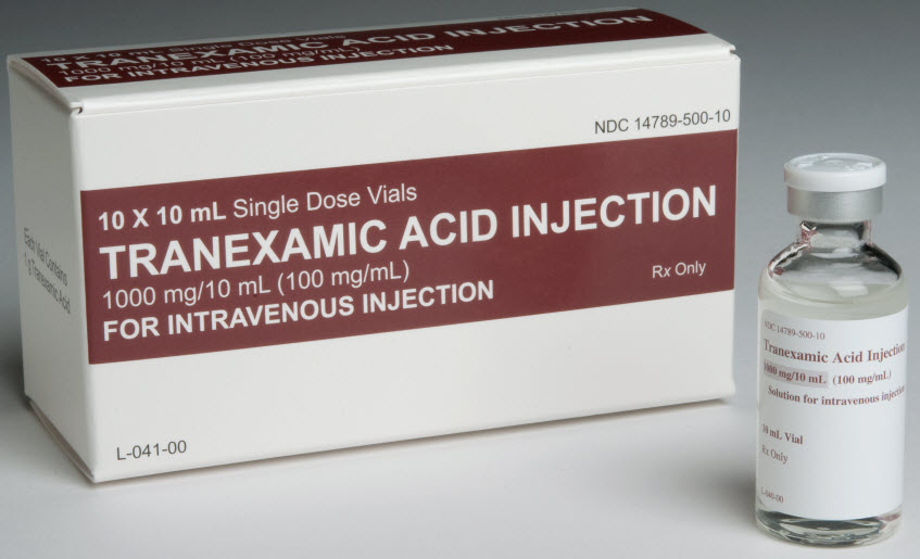 Tranexamic Acid vile and box